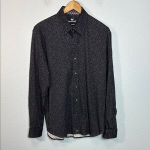 ButterCloth‎ Black Patterned Men's Shirt
